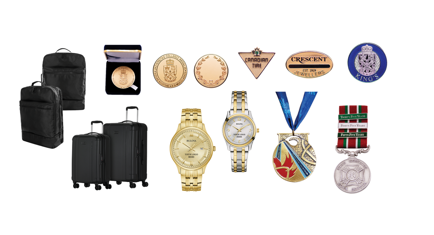 Collage of corporate product examples